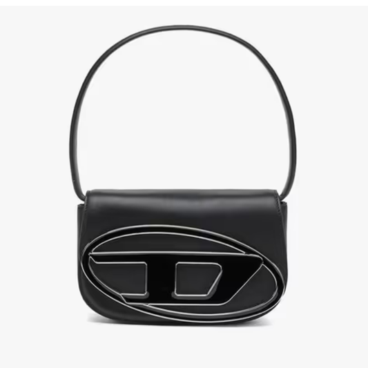 Black Structured Mini Shoulder Bag